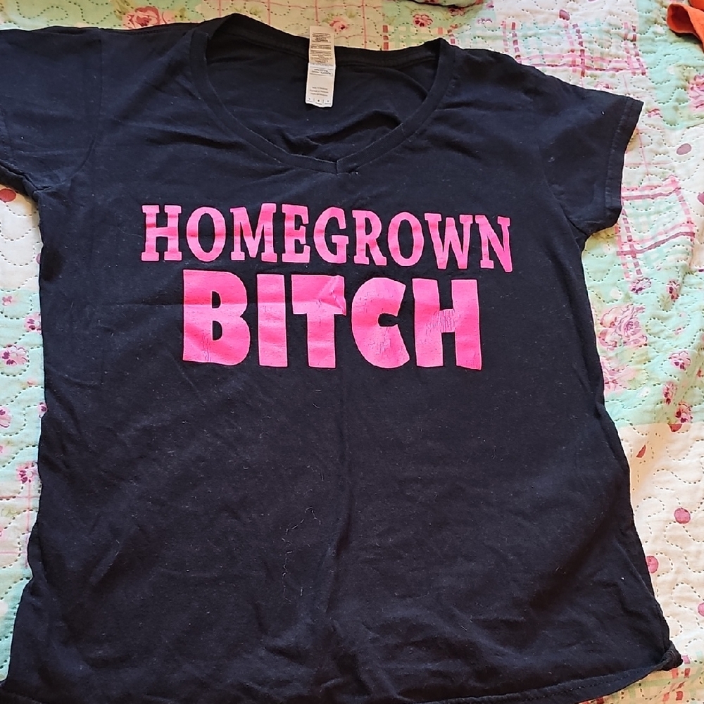 Bold Black and Pink Statement Tee
